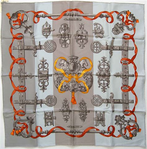 hermes scarf ferroniere|Hermes Ferronnerie Scarf .